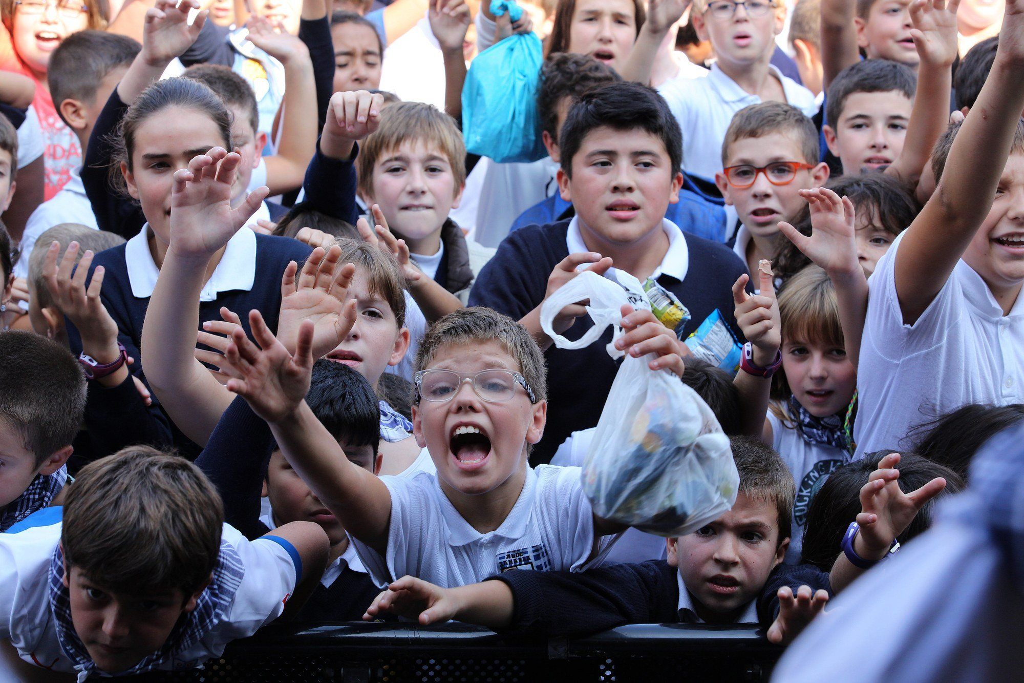 Protagonistas del cohete de San Fermín Txikito a lo largo de los años