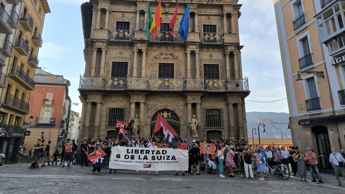 Concentración del 18 de julio en Pamplona.