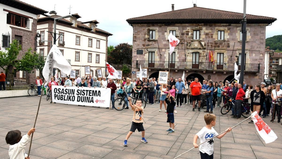 Última protesta en Elizondo.