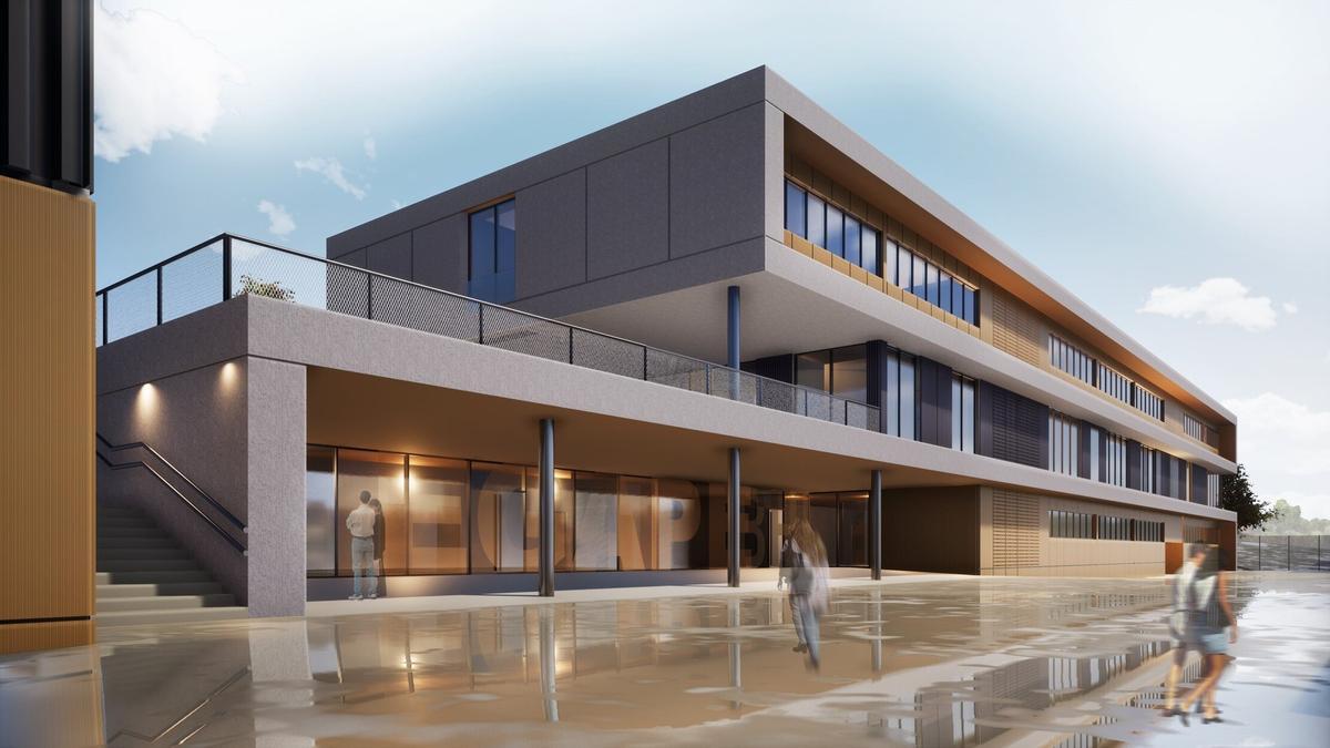 Nuevo edificio en el Egape ikastola publikoa de Urnieta
