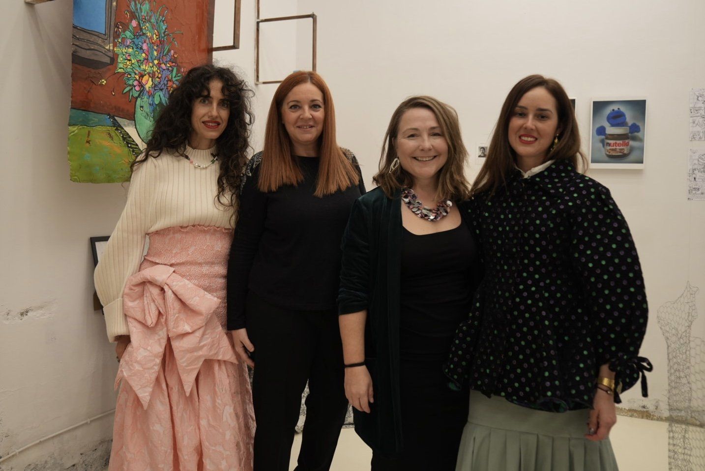 La multidisciplinar Pink Patese,  Katrin Insulina,  Olaia Hernández y Laura Martín, impulsoras de Iki The Girls Gallery.