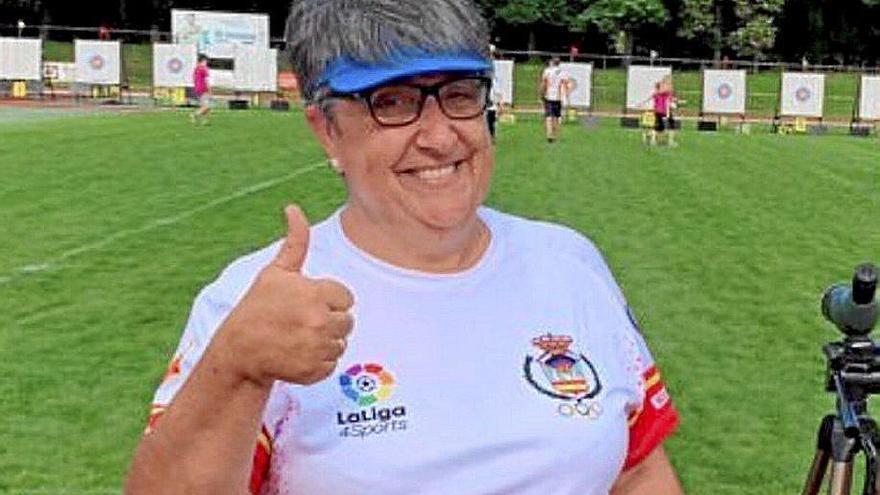 Carmen Rubio durante la disputa de una competición. Foto: Cedida