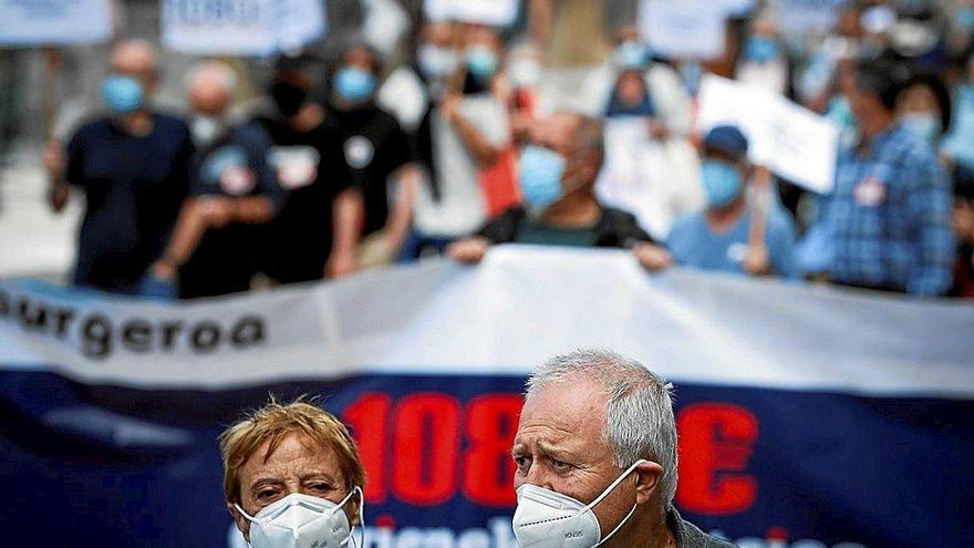 Manifestación en 2020 para exigir que se refuerce el sector público. Foto: Efe