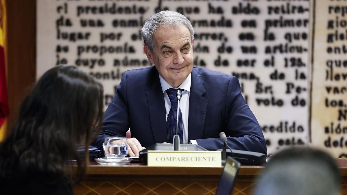 Zapatero en la comisión del caso Koldo en el Senado.