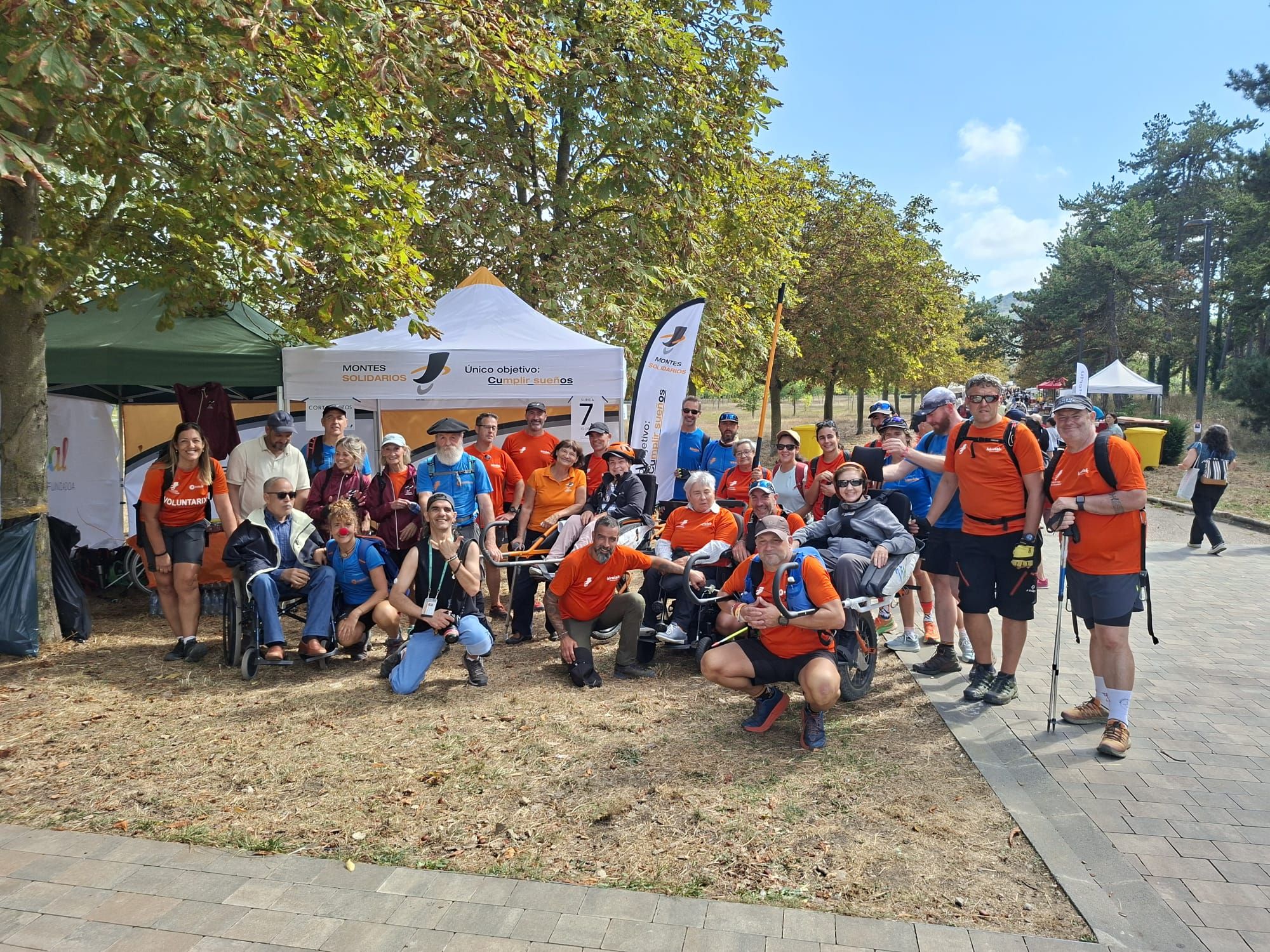 En imágenes: Reto en Olarizu con Montes Solidarios