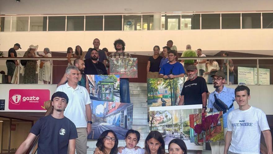 El concurso de pintura Enrike Renteria reúne a 23 artistas y premia 19 obras en Amorebieta-Etxano